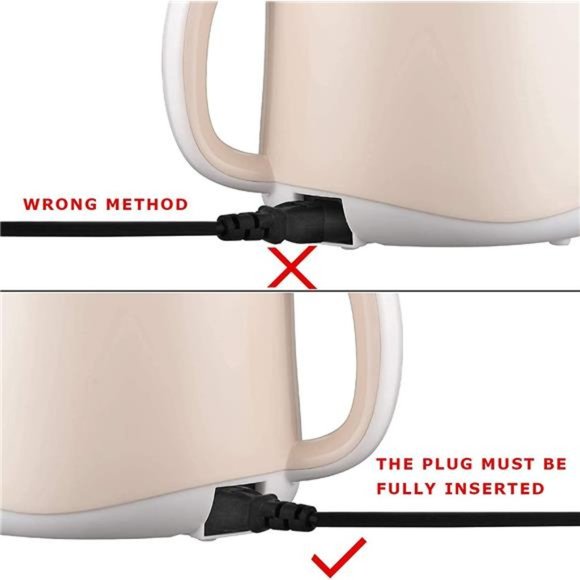 Electric Hot Pot, Stainless Steel Mini Pot with Power Adjustment 1.6L, Beige - Picture 4 of 5